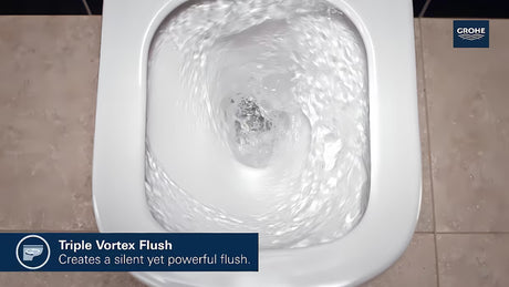 Kompaktni viseča WC školjka Grohe Euro Ceramic v beli barvi Alpine White z rimless zasnovo
