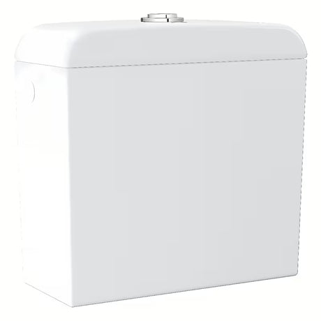 Splakovalni kotliček Grohe Euro Ceramic s stranskim dovodom vode v izvedbi Alpine White z DualFlush splakovanjem.