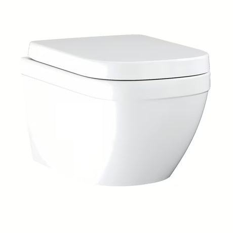 Viseči WC set Grohe Euro Ceramic v beli barvi z Rimless školjko in sedežem z mehko Zapiranje Soft Close