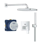 Grohe Eurocube podometni tušni sistem v kromu z ročno prho Euphoria Cube Stick