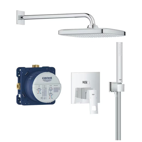 Grohe Eurocube podometni tušni sistem v kromu z ročno prho Euphoria Cube Stick