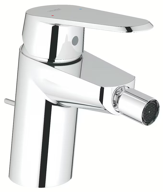 Kromirana armatura za bide Grohe Eurodisc Cosmopolitan z odtokom in zglobnim perlatorjem