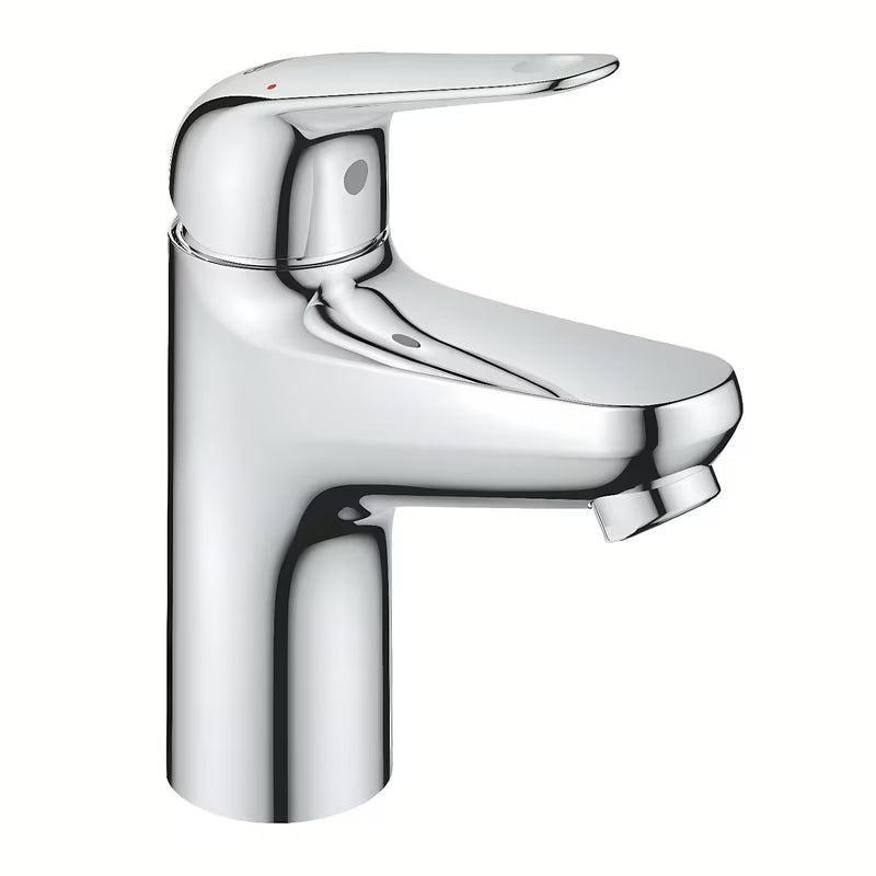 Kromirana enoročna armatura za umivalnik Grohe Euroeco z varčno tehnologijo Grohe Water Saving