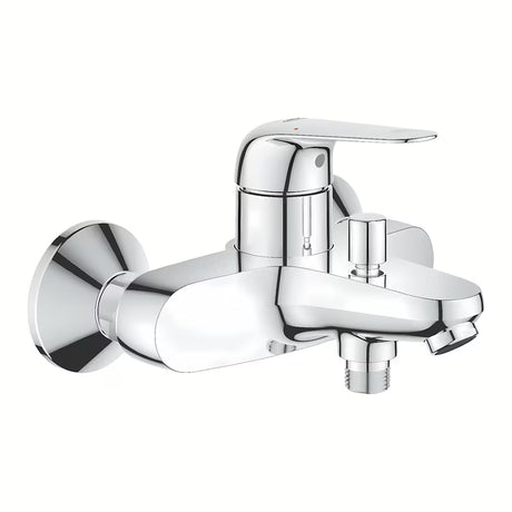 Kromirana stenska armatura za kad Grohe Euroeco z ročnim upravljanjem in preklopom kad/prha