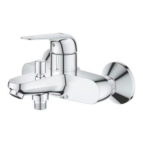Kromirana stenska armatura za kad Grohe Euroeco z ročnim upravljanjem in preklopom kad/prha