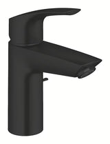 Grohe Eurosmart enoročna armatura za umivalnik v mat črni barvi z odtokom