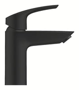Grohe Eurosmart enoročna armatura za umivalnik v mat črni barvi z odtokom