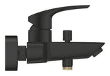 Grohe Eurosmart enoročna stenska armatura za kad v mat črni izvedbi s preklopnikom kad/tuš