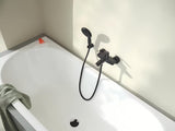 Grohe Eurosmart enoročna stenska armatura za kad v mat črni izvedbi s preklopnikom kad/tuš
