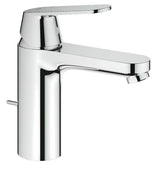 Kromiran armatura za umivalnik Grohe Eurosmart Cosmopolitan z ročnim upravljanjem in odtokom