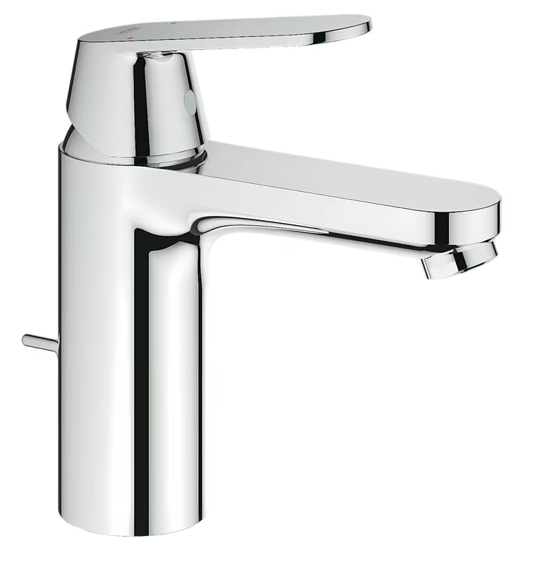 Kromiran armatura za umivalnik Grohe Eurosmart Cosmopolitan z ročnim upravljanjem in odtokom