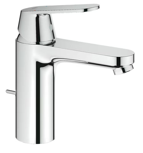 Kromiran armatura za umivalnik Grohe Eurosmart Cosmopolitan z ročnim upravljanjem in odtokom