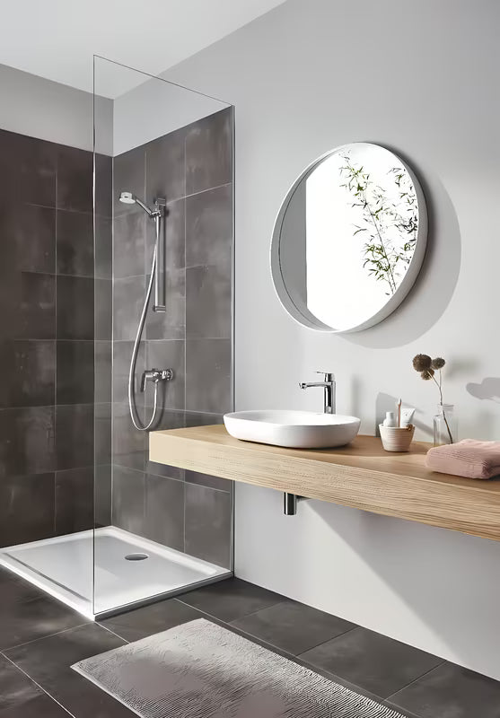 Grohe Eurosmart Cosmopolitan visoka armatura za umivalnik v krom izvedbi pro samostoječi umivalniki .