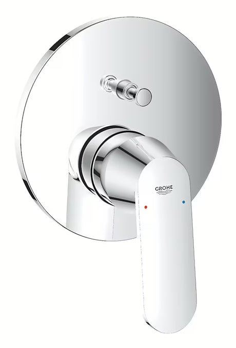 Podometna pršna/armatura za kad Grohe Eurosmart Cosmopolitan v kromirani izvedbi z ročico in preklopnikom