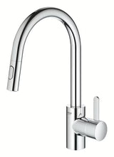 Kromirana armatura za pomivalno korito Grohe Eurosmart Cosmopolitan z visokim vrtljivim izlivom in izvlečno prho