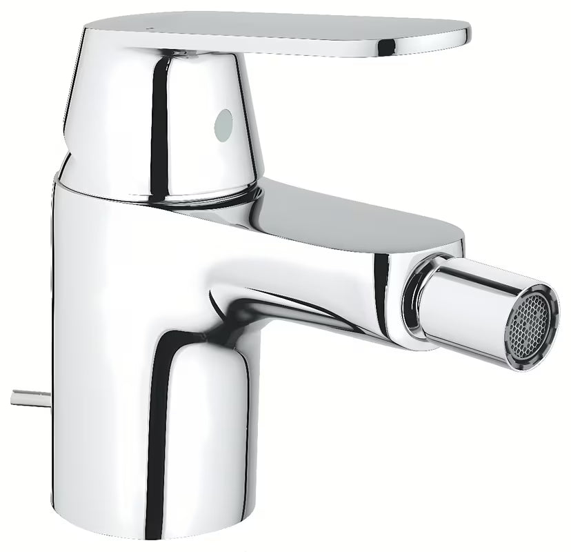 Kromirana enoročna armatura za bide Grohe Eurosmart Cosmopolitan z odtokom