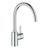 Kromirana armatura za pomivalno korito Grohe Eurosmart Cosmopolitan z visokim vrtljivim izlivom