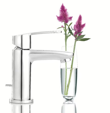 Kromirana armatura za umivalnik Grohe Eurostyle Cosmopolitan z ročico in izpustom
