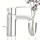 Kromirana armatura za umivalnik Grohe Eurostyle Cosmopolitan z ročnim upravljanjem in odtokom