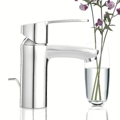 Kromirana armatura za umivalnik Grohe Eurostyle Cosmopolitan z ročnim upravljanjem in odtokom