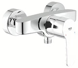 Kromirana stenska enoročna armatura za tuš Grohe Eurostyle Cosmopolitan s tehnologijo Grohe SilkMove