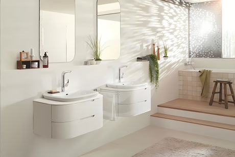 Grohe Eurostyle New visoka enoročna stoječa armatura za umivalnik z odtokom v krom izvedbi