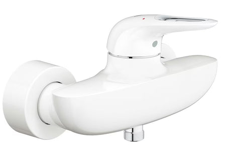 Grohe Eurostyle New enoročna stenska armatura za tuš v izvedbi Moon White krom