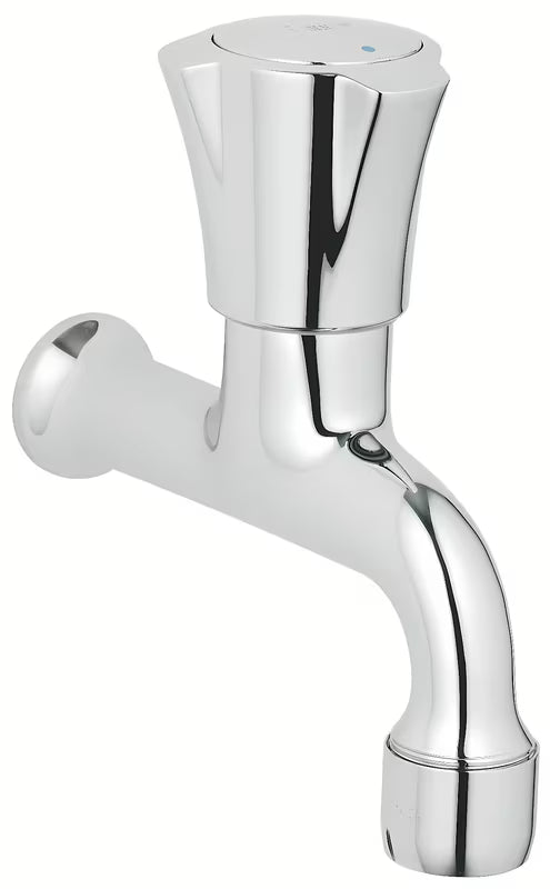 Kromirana ventil za umivalnik Grohe Costa pro za stensko montažo z aeratorjem in površino Grohe StarLight.