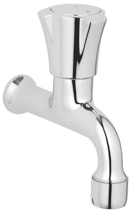 Kromirana ventil za umivalnik Grohe Costa pro za stensko montažo z aeratorjem in površino Grohe StarLight.