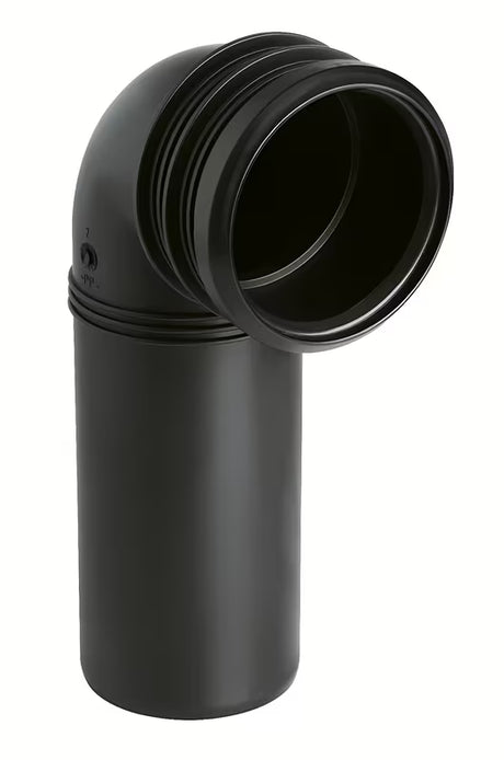 Odtočno koleno Grohe v črni barvi pro DN90 s kotom 90°