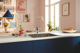 Kromirana armatura za pomivalno korito Grohe Blue Pure 2022 z ločeno ročico za pro filtrirano vodo