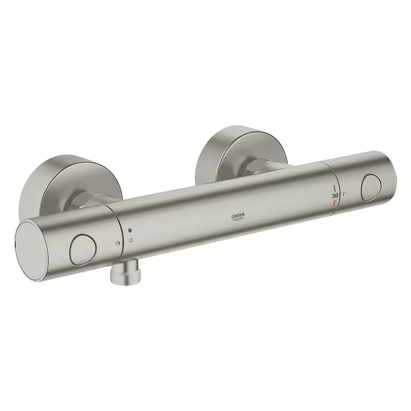 Termostatska stenska armatura za tuš Grohe Grohtherm 1000 Cosmopolitan v izvedbi supersteel