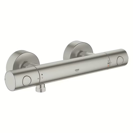 Termostatska stenska armatura za tuš Grohe Grohtherm 1000 Cosmopolitan v izvedbi supersteel