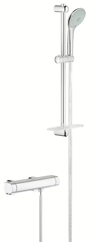 Termostatska armatura za tuš Grohe Grohtherm 2000 v kromu s tuš setom Euphoria