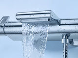 Kromirana termostatska stenska armatura za kad Grohe Grohtherm 2000 s prebacivanjem kada/tuš