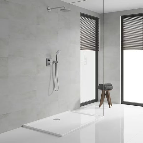 Podometni tuš set Grohe Grohtherm Perfect v krom izvedbi z nadglavno prho 210 mm in ročno prho