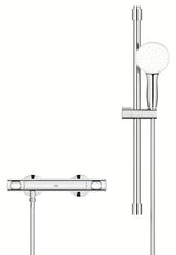 Grohe Grohtherm 500 termostatska armatura za tuš v kromu s pršno garnituro z letvijo