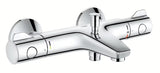 Termostatska stenska armatura za kad Grohe Grohtherm 800 v krom izvedbi s preklopnikom kad/tuš.