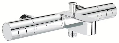 Kromirana termostatska stenska armatura za kad Grohe Grohtherm 800 Cosmopolitan pro za kad in prho