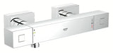 Termostatska armatura za tuš Grohe Grohtherm Cube v kromirani izvedbi z oglato zasnovo