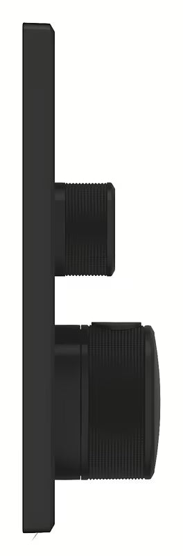 Podometna termostatska armatura za tuš Grohe Grohtherm smartcontrol v izvedbi phantom black