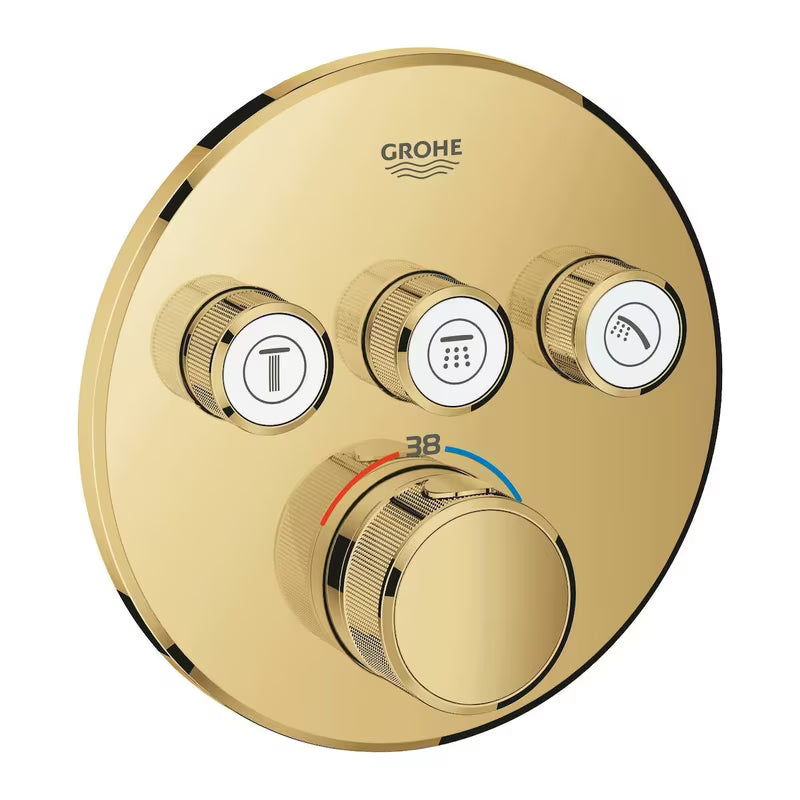 Podometna termostatska armatura za tuš Grohe Grohtherm Smartcontrol v izvedbi Cool Sunrise