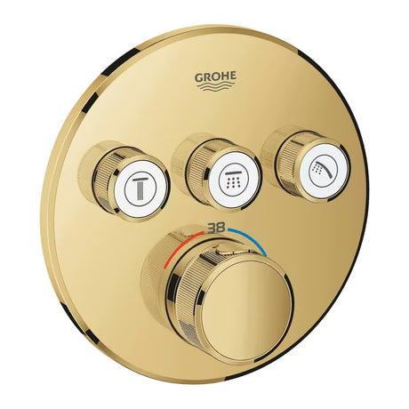 Podometna termostatska armatura za tuš Grohe Grohtherm Smartcontrol v izvedbi Cool Sunrise