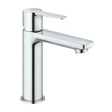 Kromirana enoročna armatura za umivalnik Grohe Lineare s click-clack-odtokom in minimalističnim dizajnom