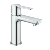 Kromirana enoročna stoječa armatura za umivalnik Grohe Lineare s click-clack-odtokom
