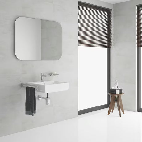 Kromirana enoročna stoječa armatura za umivalnik Grohe Lineare s click-clack-odtokom