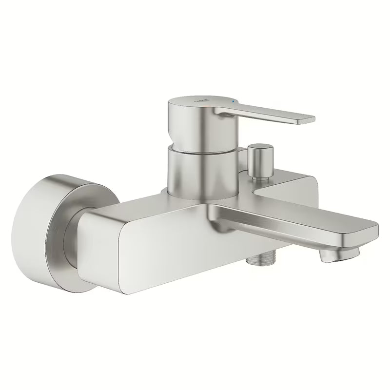 Stenska armatura za kad Grohe Lineare v izvedbi supersteel z ročnim upravljanjem