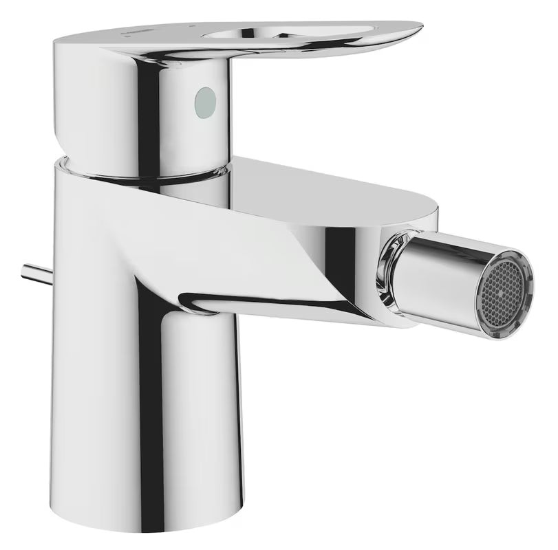 Kromirana armatura za bide Grohe Loop z ročnim upravljanjem in odtokom