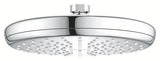 Krom nadglavna prha Grohe New Tempesta 210 s curkom Rain ter tehnologijama DreamSpray in SpeedClean.