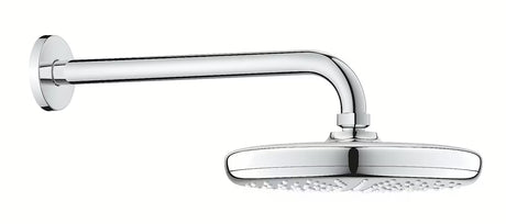 Nadglavna prha Grohe Tempesta 210 s tuš ročko v krom izvedbi, curek Rain